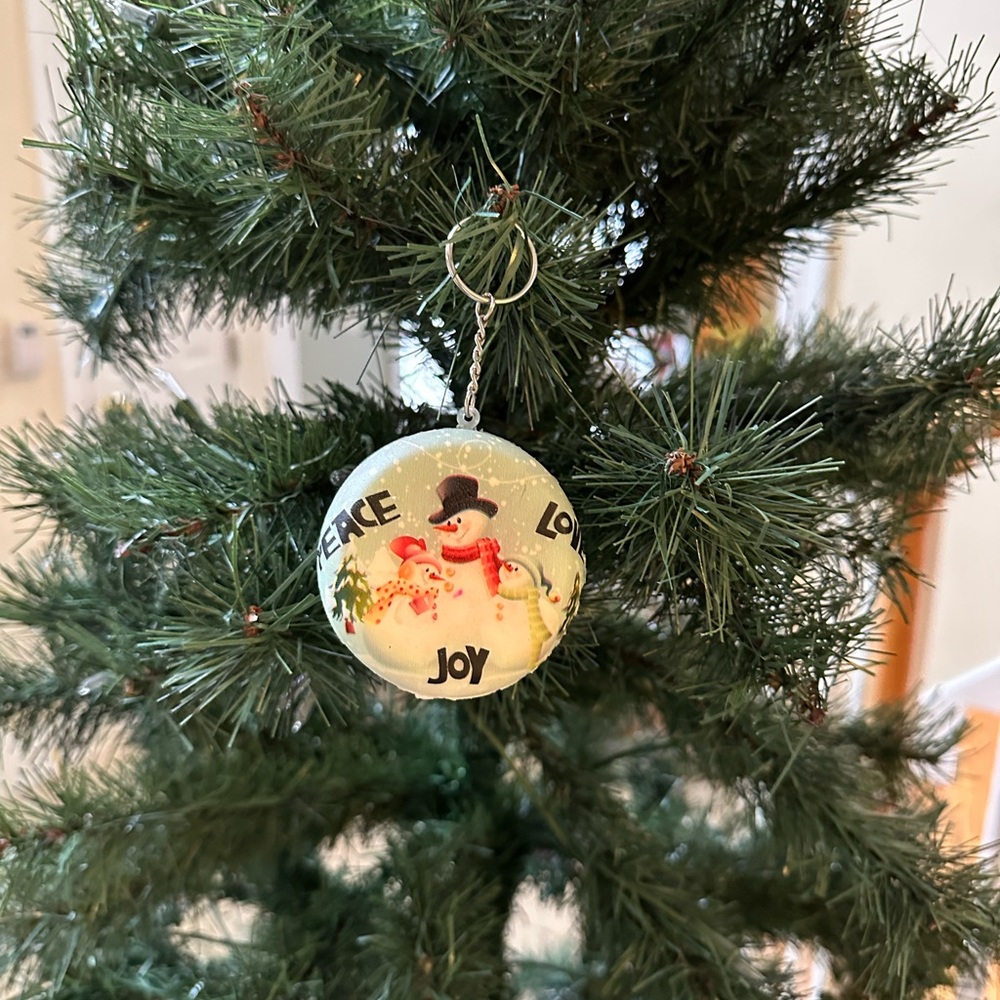 Christmas Snowmen Squishy Key Chain